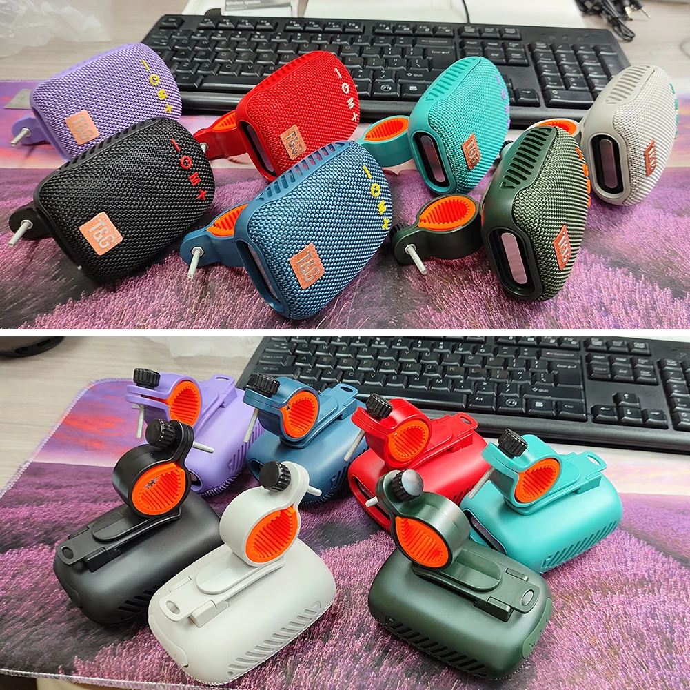 Bicycle Wireless Stereo Speaker Type-C USB Rechargeable Portable Outdoor Boombox Waterproof Bluetooth-compatible FM Radio