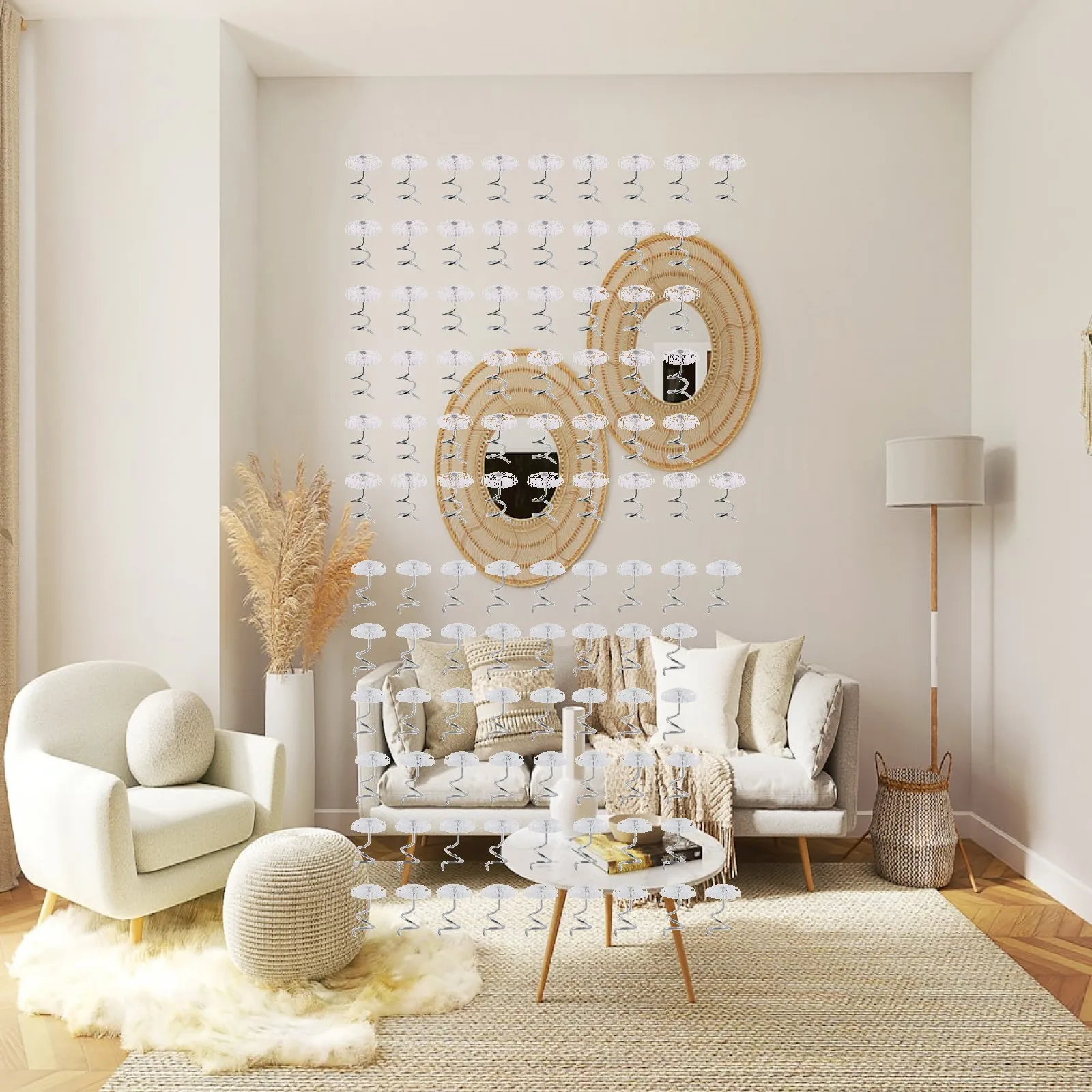 Upholstery Twisty Pins Clear Heads Furniture Tack Nails Sofa Studs Multipurpose Fasteners for Fabric and Headliners