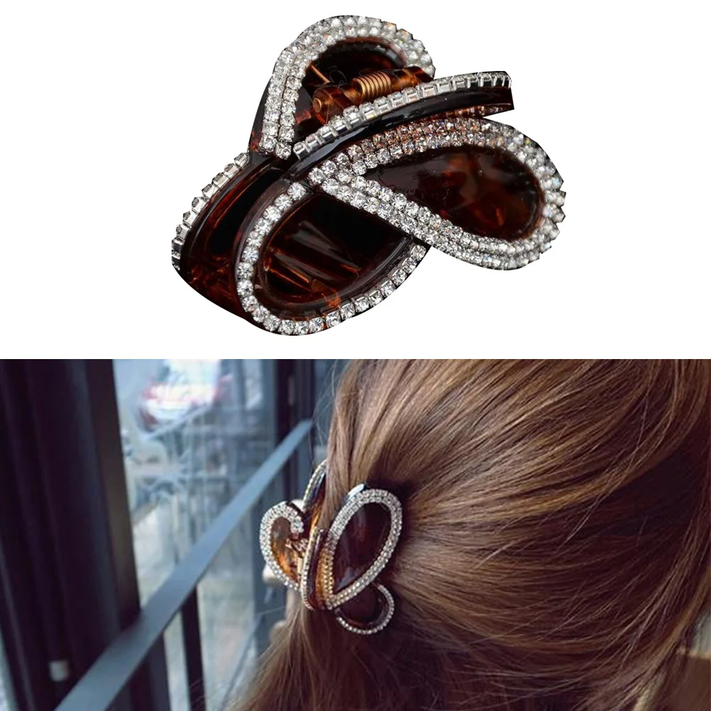 

2Pcs Hair Claw Butterfly Shape Large Claw Clamp Lightweight Durable Hair Clips Non-Slip for Women Shower Protection