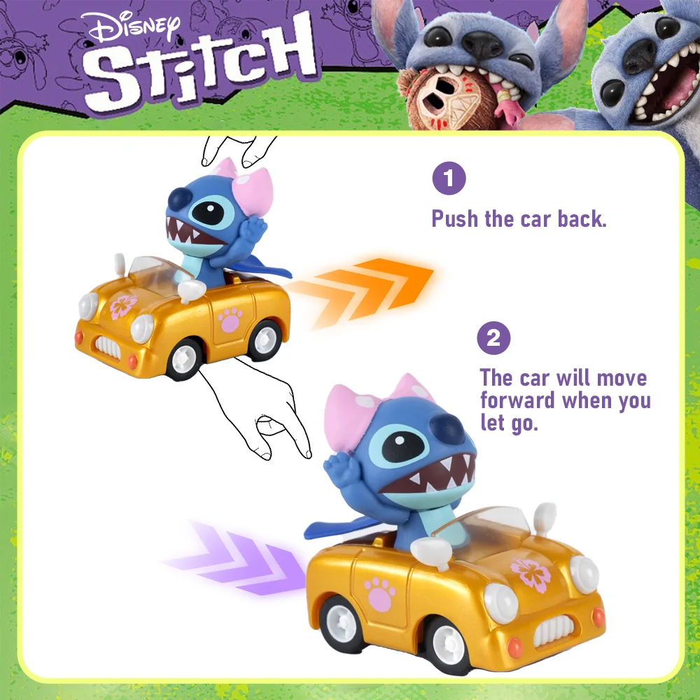 รถของเล่นสติทช์ ซูมฮีโร่ ลิขสิทธิ์แท้จากดิสนีย์ 1 ชิ้น กล่องสุ่ม ของสะสม ตกแต่งบ้าน ของขวัญวันหยุด ของขวัญคริสต์มาส