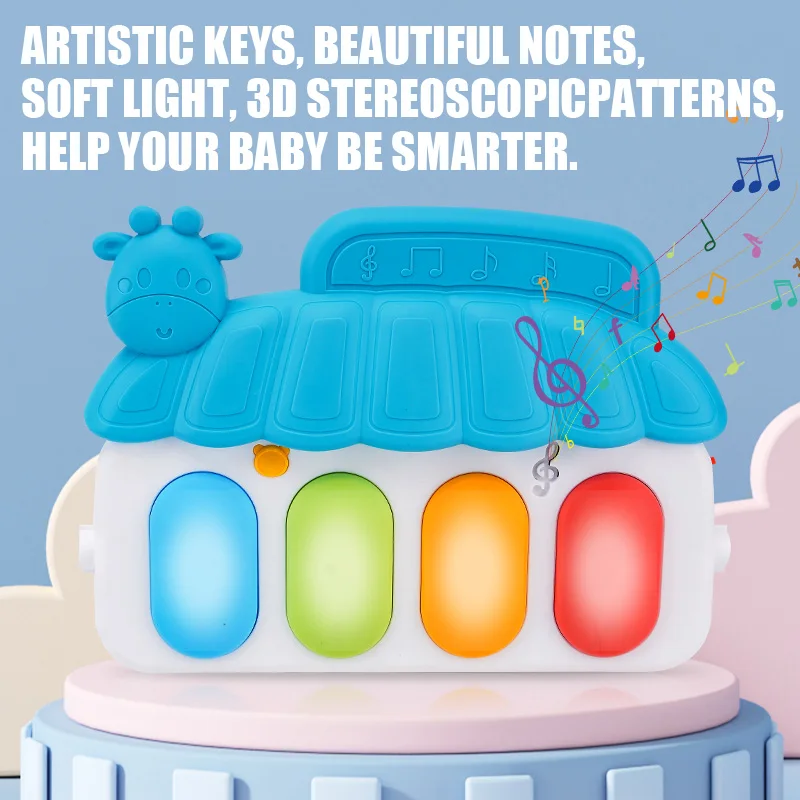 Support à musique pour bébé de 0 à 36 mois, jouet d'éducation précoce, cadeaux pour nouveau-né, clavier de Piano, couverture rampante pour bébé, tapis de jeu à pédale