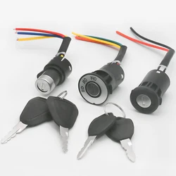 1x Bike Ignition Switch Entertainment Key Electric Outdoor Cycle Biking For E-Bicycle Scooter Motorcycles Power Lock Replacement