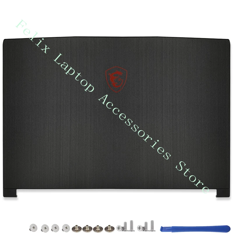Imagem -02 - Laptop Lcd Tampa Traseira Moldura Frontal Dobradiças Tampa da Dobradiça Top Case Tela Msi Gf63 Ms16r1 16r3 Wf65 Novo