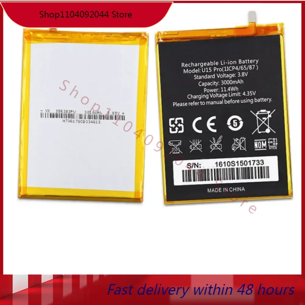 

U15 Pro battery 3000mAh for OUKITEL Oukitel U15 Pro Cellphone batteries+tools