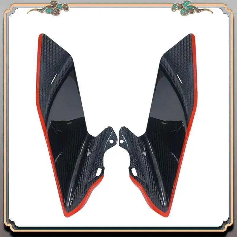 

A73Q-Motorcycle Front Side Downforce Naked Spoilers Spare Parts Fixed Winglet Fairing Wings For CFMOTO 450SR 450SR 450 SR