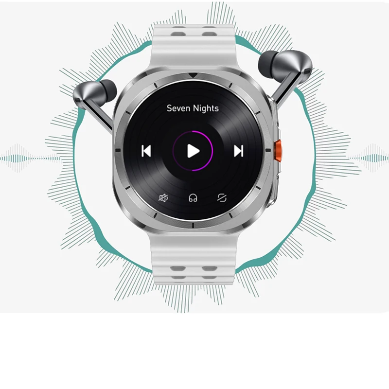 DT-reloj inteligente Ultra para hombre y mujer, dispositivo deportivo con brújula de memoria de 32GB, control del ritmo cardíaco, para ios, Android, Bluetooth y llamadas, 2024