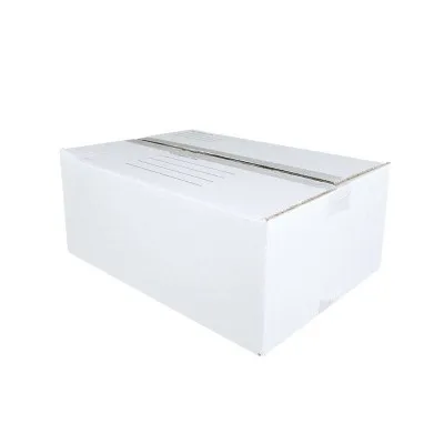 Large 14 Inch X 10 Inch X 5.5 Inch Mailing Box: Cardboard Shipping & Moving Packaging, White, No Closure view 3