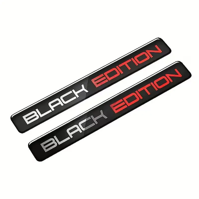 Black Edition 3D Car Body Badge Limited Edition Racing Sport Emblem for Rear Trunk Side for Car Motorcycle Sticker