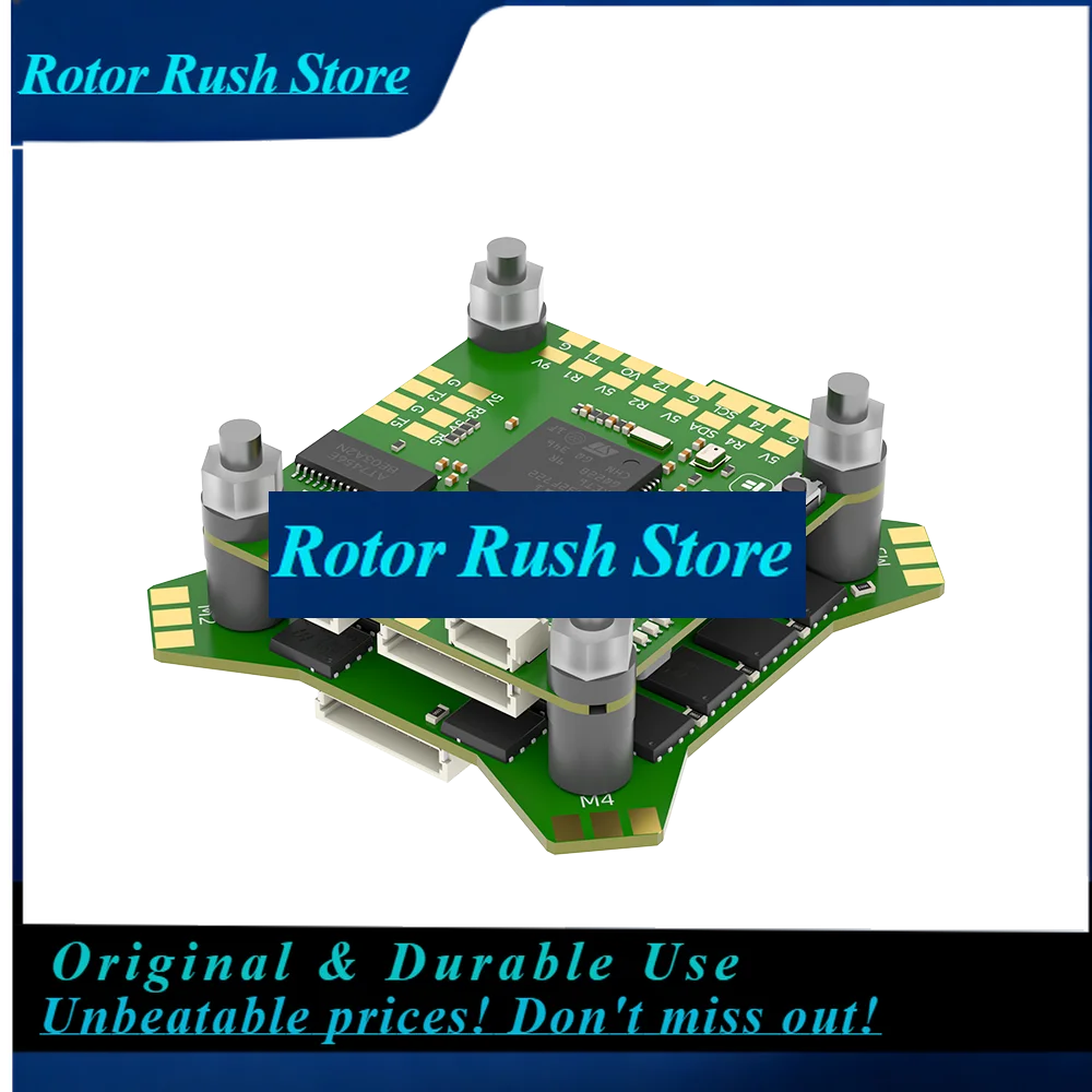 RoRusIFlight BLITZ Flight Stack Single Set, F7 Flight Controller + E55S 8Bit 4-in-1 ESC 2-6S FPV Drone Stack Combo