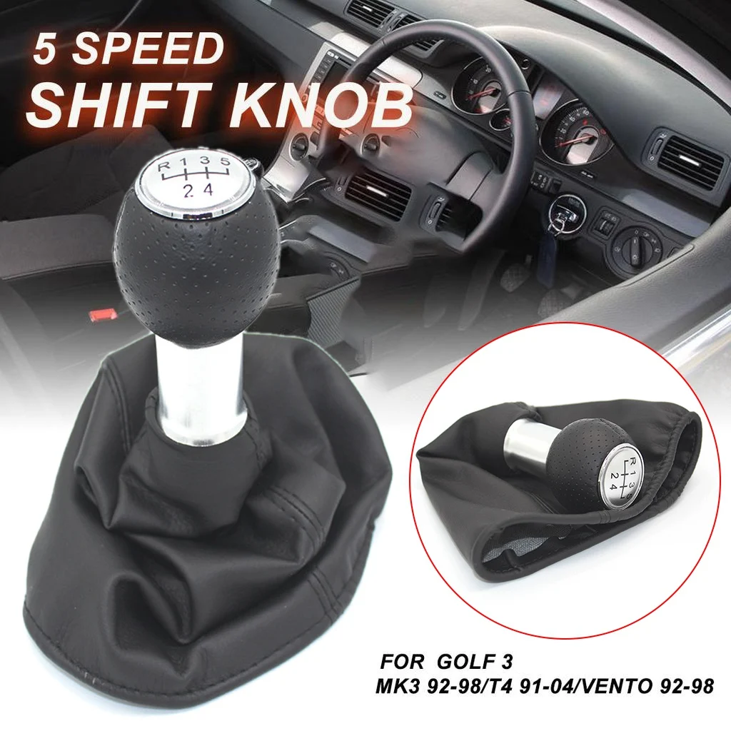 Car Gear Shift Knob Gaiter Boot Cover Case for Golf 2 3 4 MK3 MK4 MK2 5 Speed 12mm