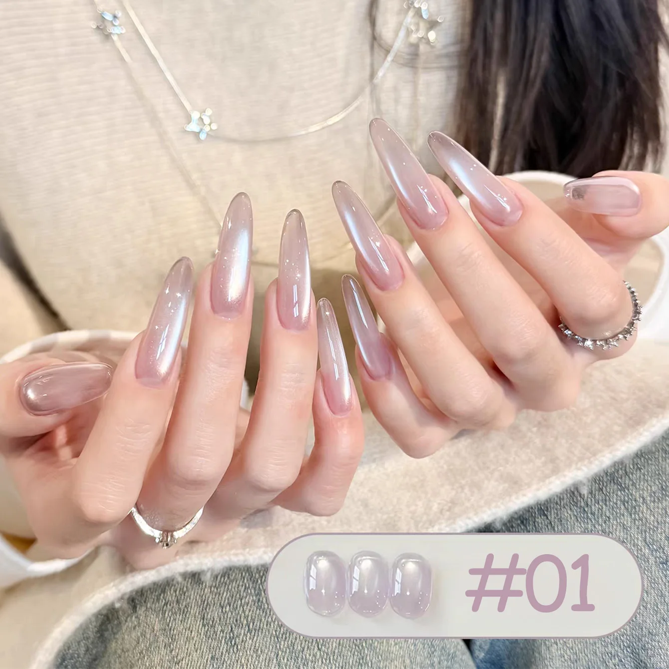 WS 2026 New Water Light Cat Magnetic Gel Nail Polish Nude Milk White Jelly Color Semi Permanent Soak Off UV LED Gel Varnish DIY view 3