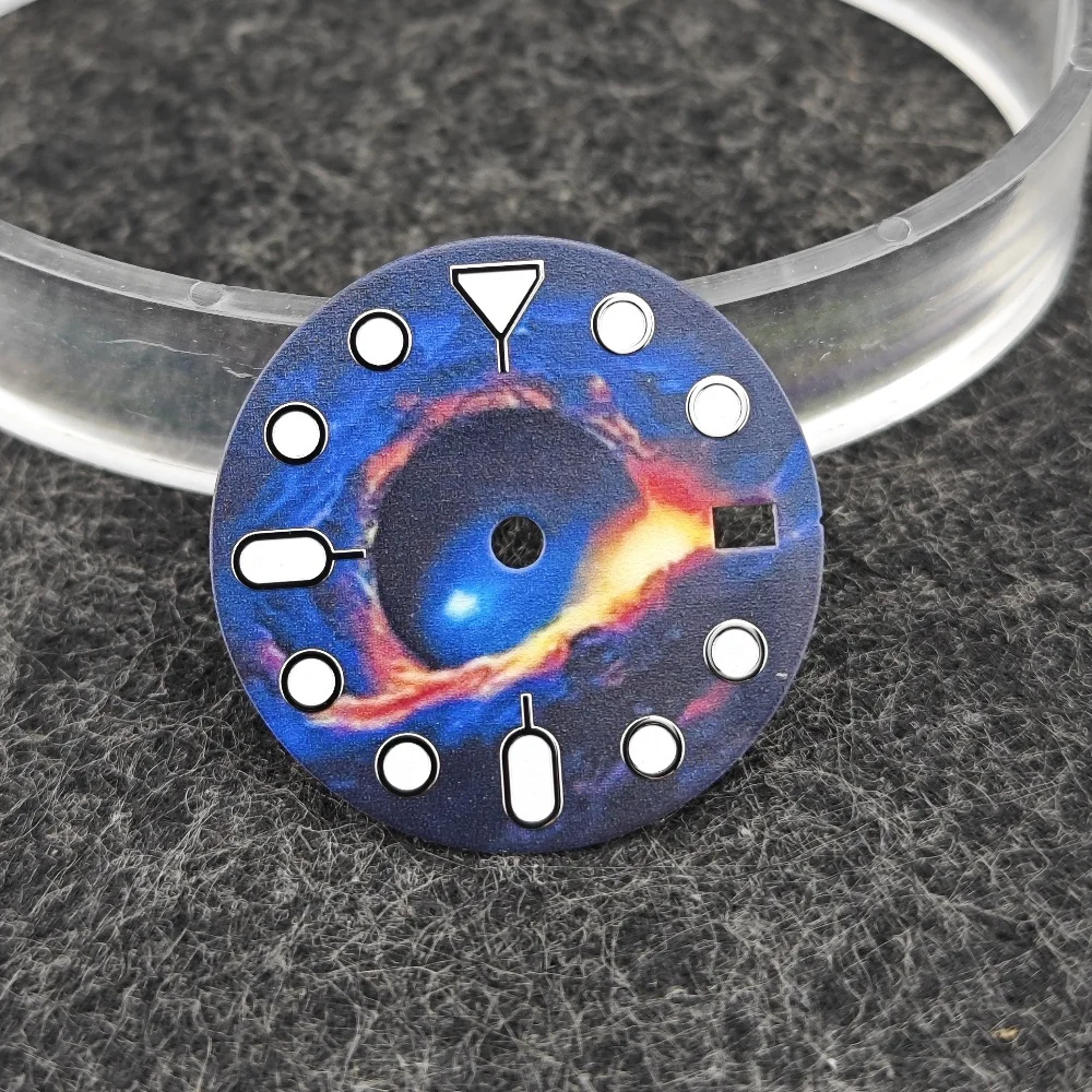 NH35 циферблат звездное небо механический с циферблатом модификация DIY сборка часов NH34 поверхность светящиеся часы аксессуары Циферблат Размер 28,5 мм