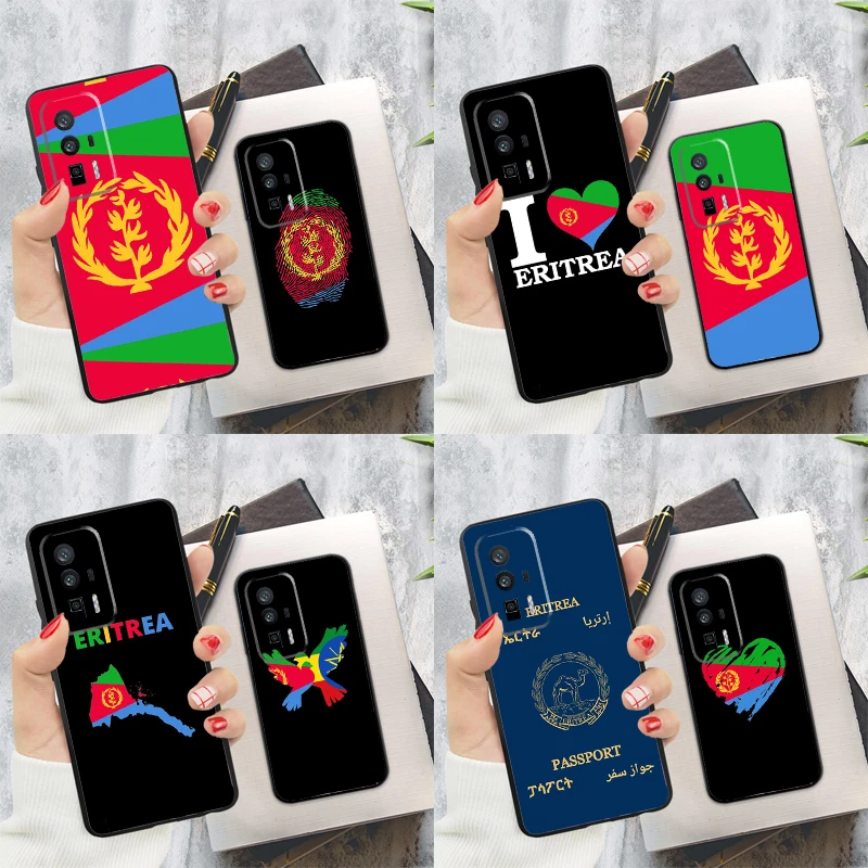 Eritrea Flag Case For Xiaomi 13T 14T Pro 12T 11T 13 14 Ultra POCO X6 Pro M6 X3 X5 M5s F3 F5 F6 Cover