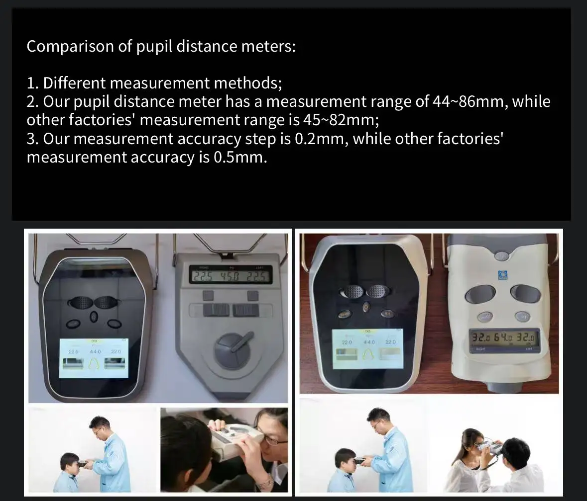 Optometry Equipment Eyes Pupil Distance Meter Digital PD Meter Pupilometer for Ophthalmic Built-in HD Camera 4.3 Inch LCD Screen