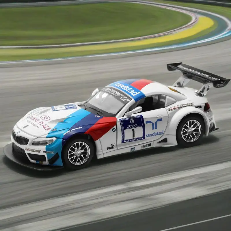 

1:32 Z4 Sports Car Alloy Racing Car Model Diecast Simulation Toy Car Model Sound and Light Collection Childrens Toy Gift