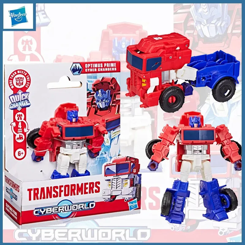 

Hasbro Original Genuine Transformers Optimus Prime Cyber Changers Action Figure Toys for Boys Girls Gift Collectible Ornaments