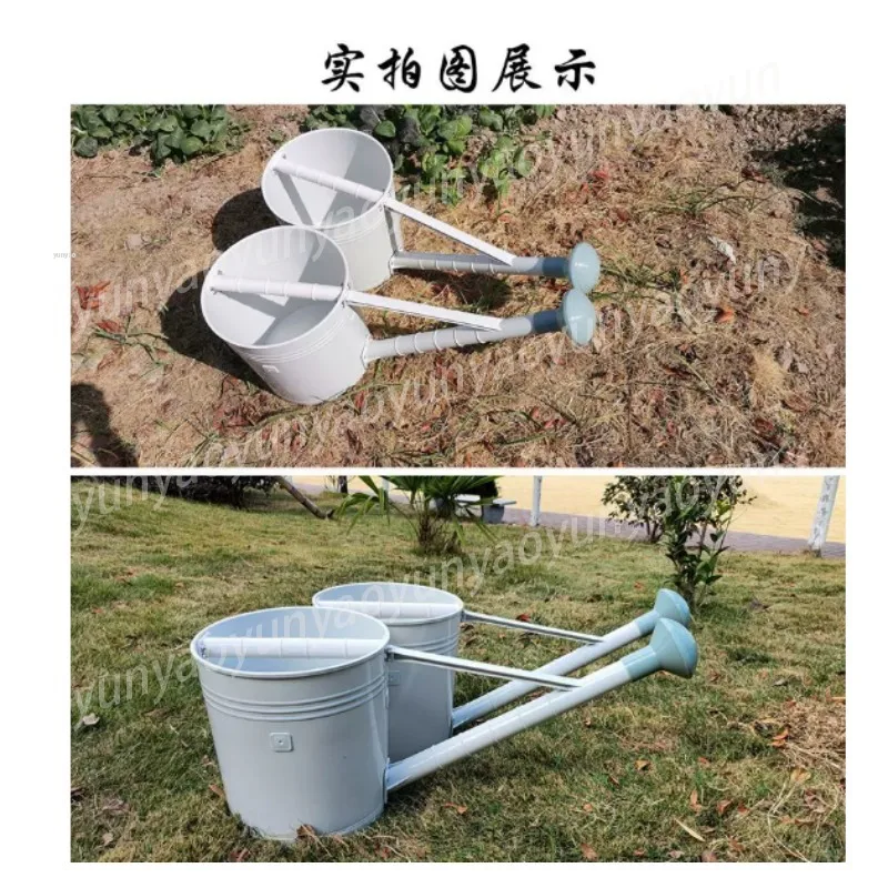 Farm Plastic Shoulder Pole Water Bucket Vegetable Watering Fertilizing