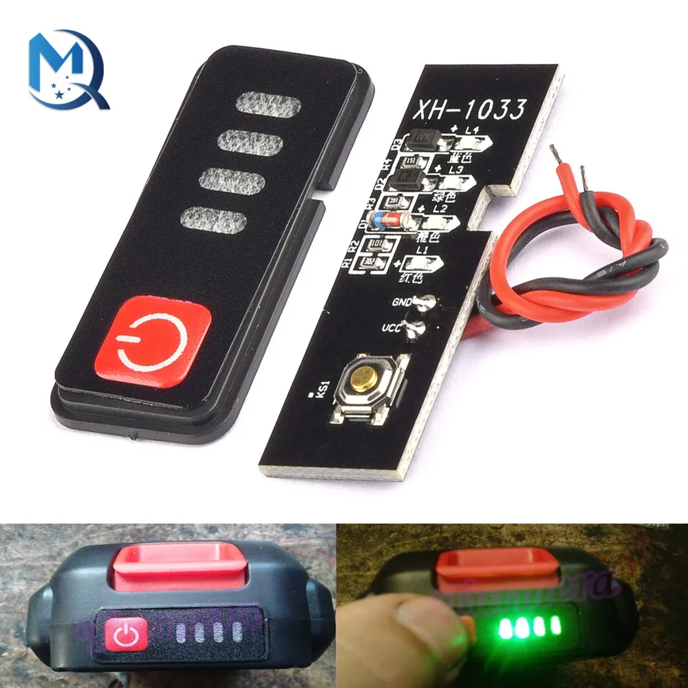 For Makita Lithium Battery Display 5S 18V 21V Electric Drill Screwdriver Battery Capacity Indicator LED Display 18650 Batteries