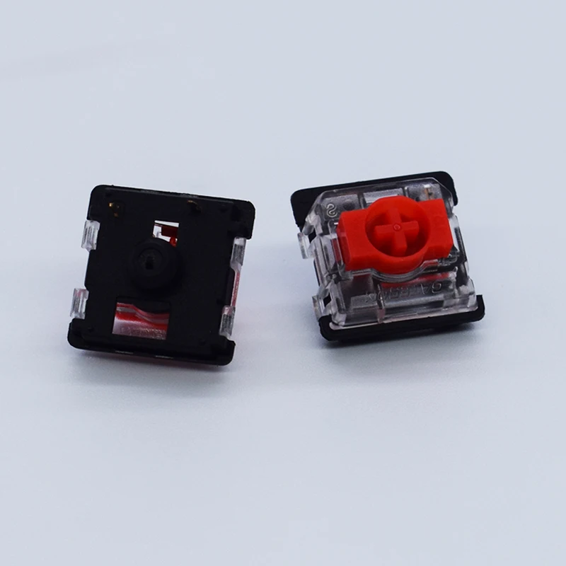 GATERON KS-33 – przełącznik o niskim profilu 2.0, czarna obudowa, 3 piny, kolor niebieski, czerwony, brązowy, RGB, możliwość personalizacji, przełącznik do klawiatury mechanicznej, umożliwiający wymianę w czasie pracy (hot swap). — zdjęcie produktu 2