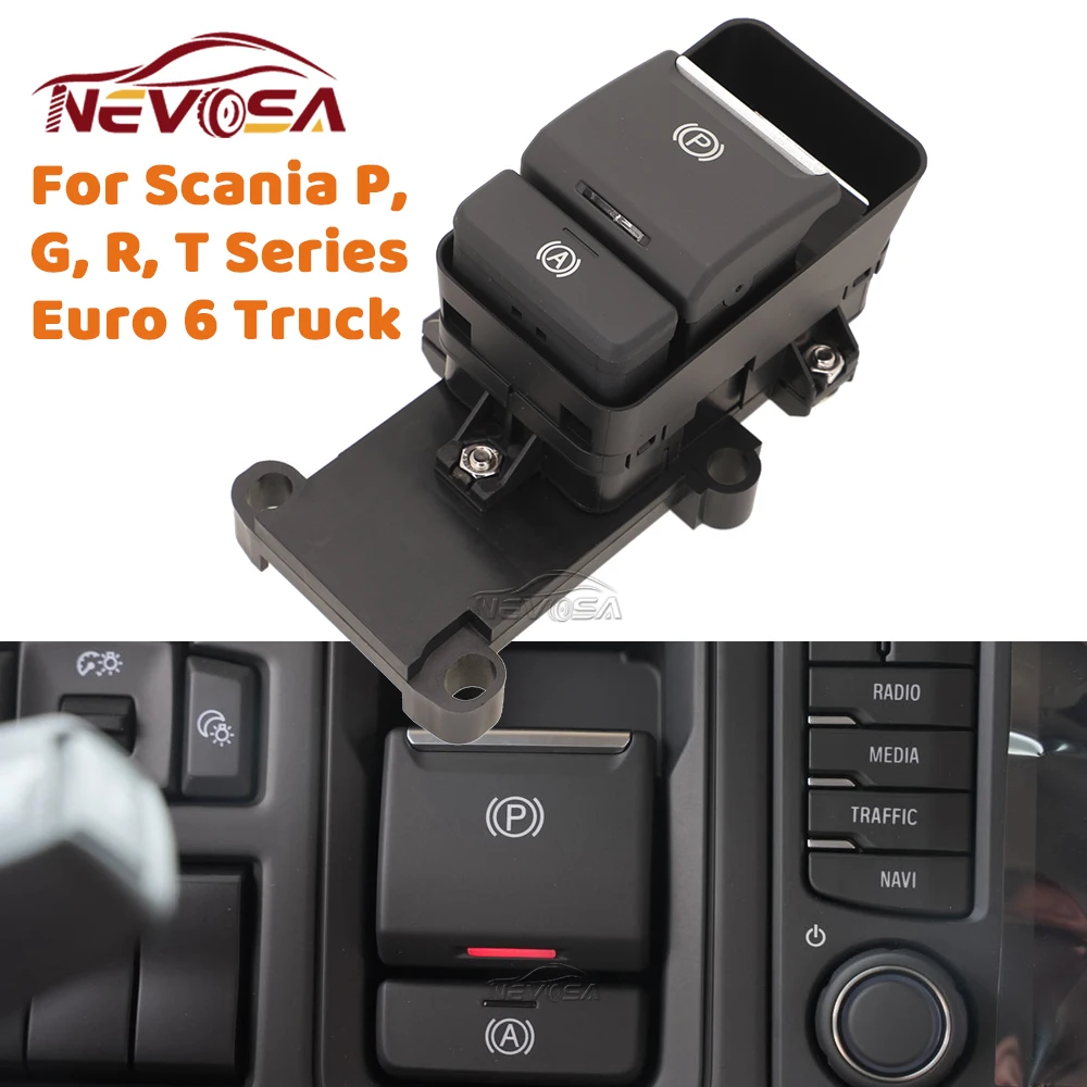 For Scania P, G, R, T Euro 6 Heavy Truck Lorry Handbrake Parking Brake Switch Lever Control Button 2628238 2311891 2717362