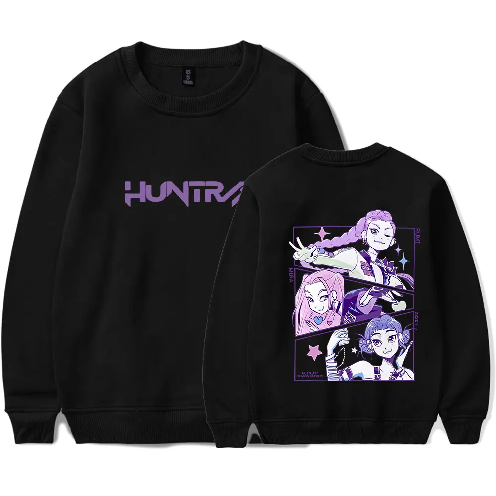 KPop Demon Hunters Vintage 90s Merch Sweatshirt Men Women Print Pullover Unisex Harajuku Casual