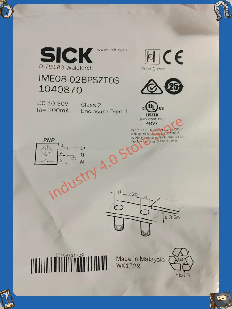 

IME08-02BPSZT0S 02BPOZT0S New proximity switch IME08-1B5PSZT0S original