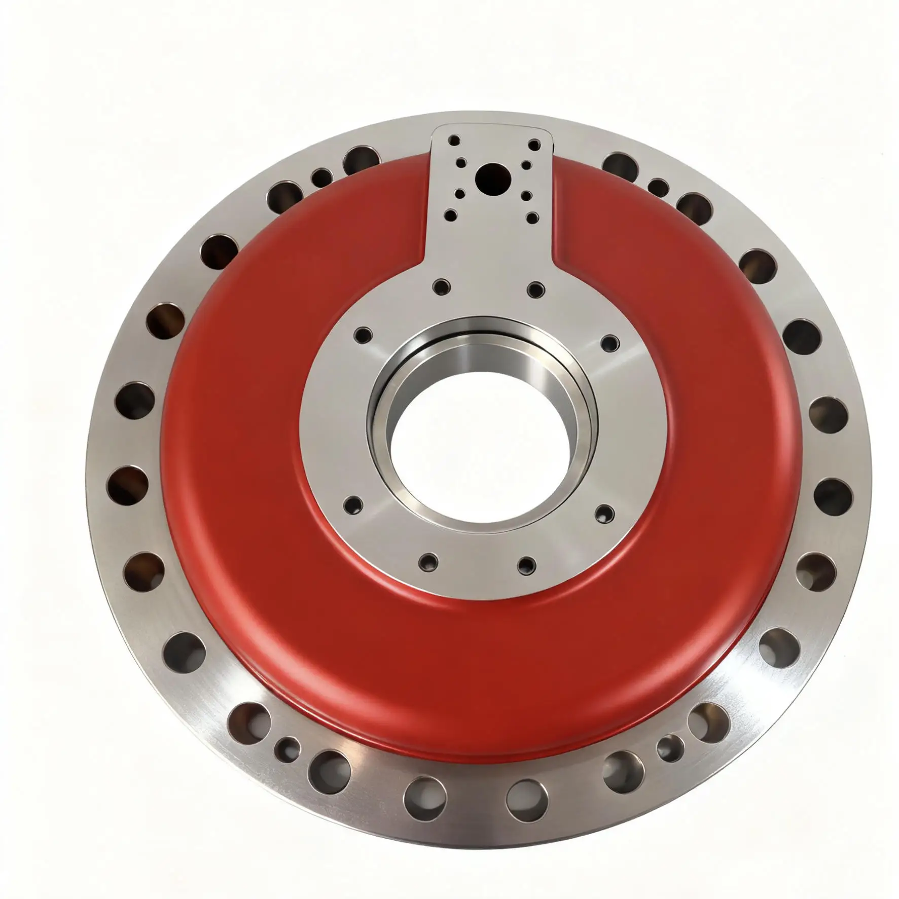 Custom High Precision CNC Turning/Milling/Grinding Machining High Tolerance Hydraulic Flange Housing with Surface Coating