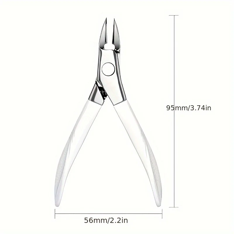 Coupe-ongles en acier inoxydable de qualité supérieure pour hypoallergénique épais, lames fines, barbe à découper pour une viande longue, idéale pour les hommes et les femmes
