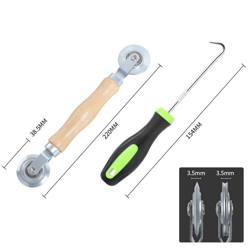 Bildschirminstallation Handwerkzeug-Sets Metall Nylon Bildschirm Tür- und Fensterinstallation Handkurbel Spline Roller Home Tools – Detail 6