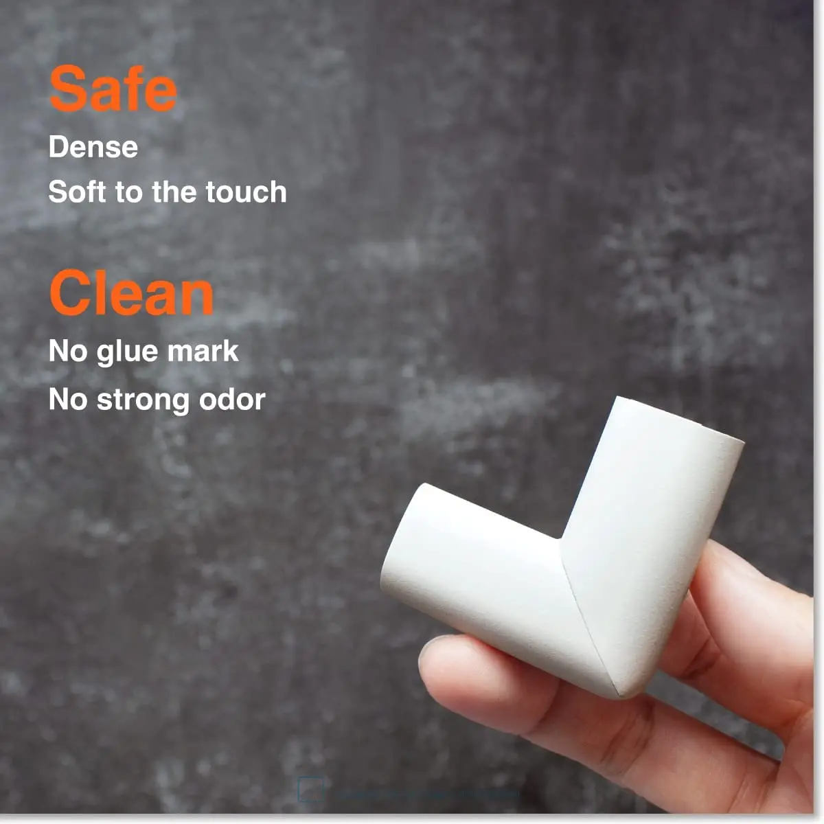 Cove Corner Edge Protector for Baby Proofing (Small 15ft Edge 4 Corners), Furniture Safety Bumper Guard, Soft Rubber Foam