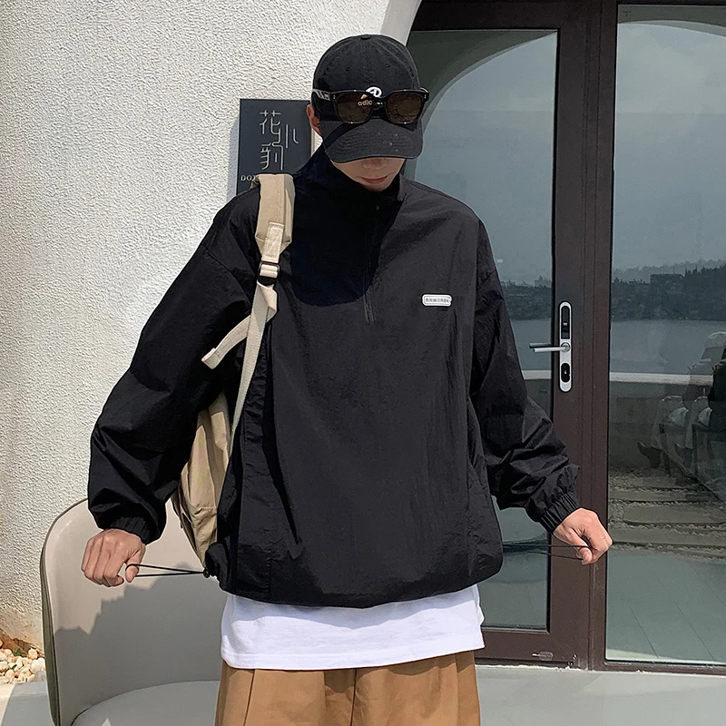 

Men's Loose Fit UV Protection Jaet Outdoor Breathable Lightweight Summer Faion y Sle Retro Japanese Design