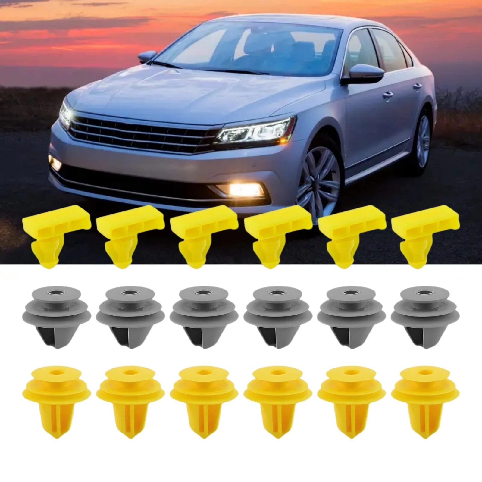 

Зажимы для отделки колесной арки для Nissan Qashqai J11, передняя внешняя раструбная серая пластиковая многофункциональная автомобильная внутренняя часть, аксессуары