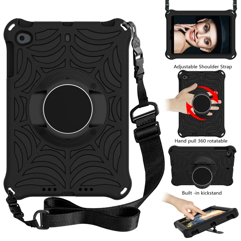 Case Compatible With For Ipad Mini 1/2/3/4/5/6 Case With 360 Degree Swivel Shoulder Strap For Ipad 7.9 Inch