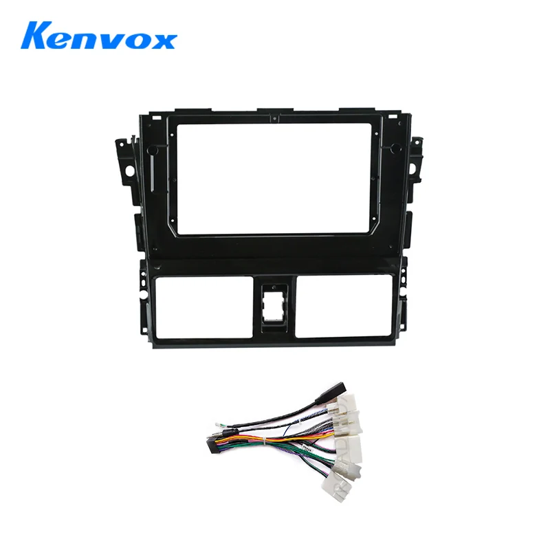 

2 Din Car Radio Frame Panel For Toyota Yaris VIOS 2013 2016 Android GPS Navigation Multimedia Player 10.1" Fascia Mounting Kit