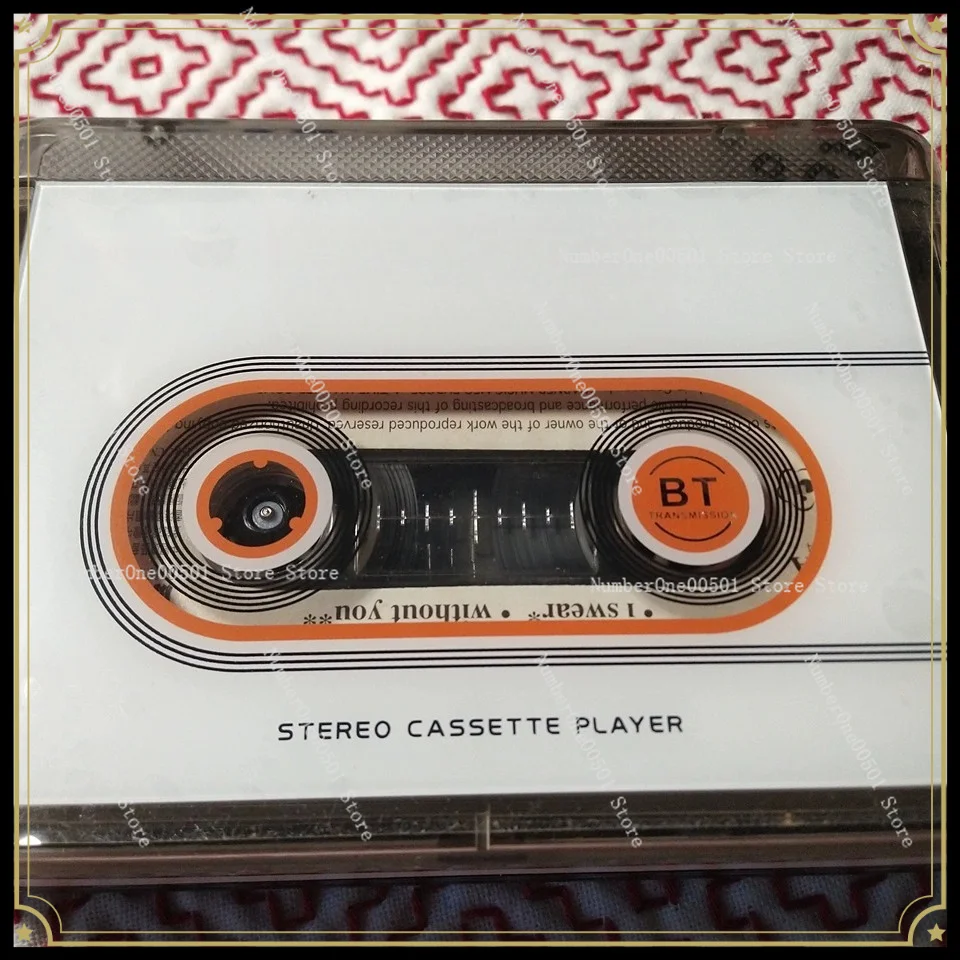6508 Retro Old Fashion Cassette Player Walkman, Portable Stereo Single Play Tape Player Bluetooth Rechargeable