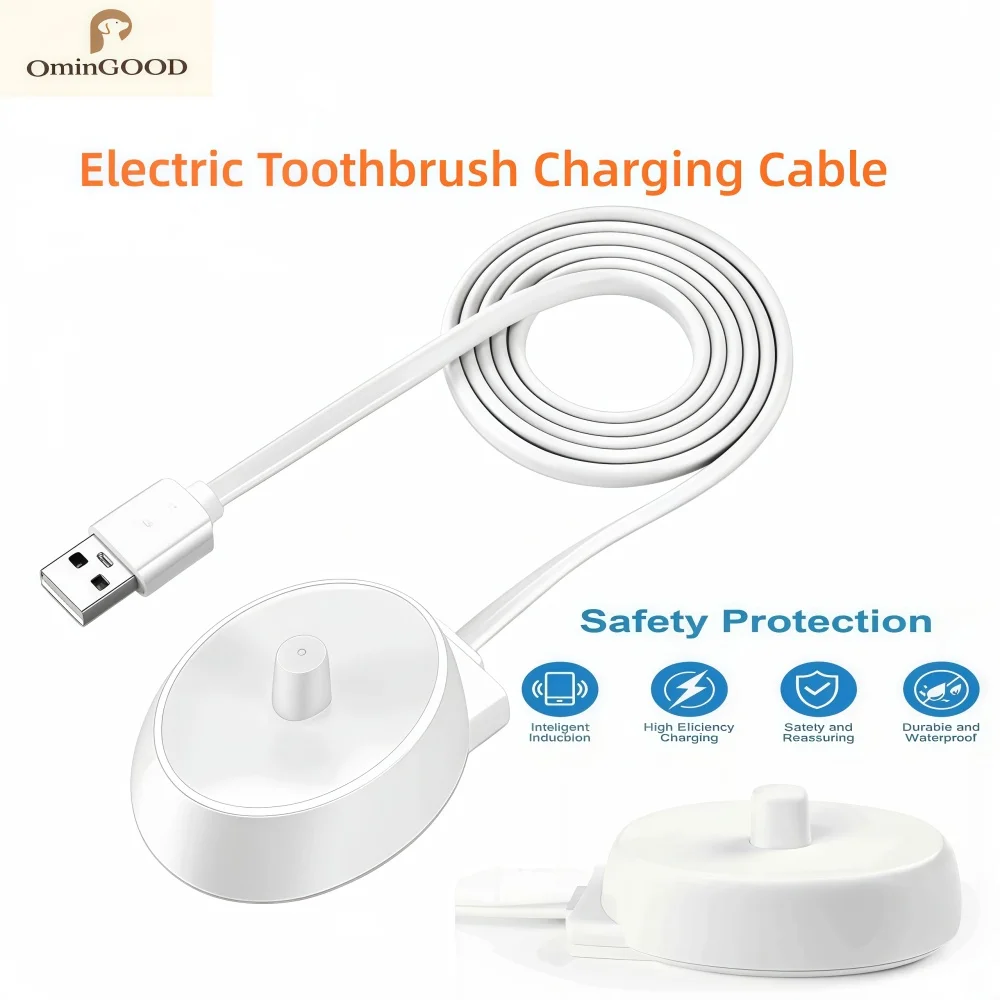 Portable Replacement Charging Base Travel Charger Dock Compatible with Braun Oral-B D12 Pro iO Series Electric Toothbrush