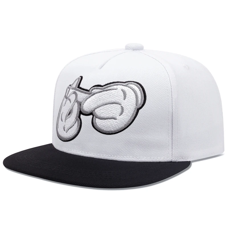 Nowe dwuręczne papierosy haftowana czapka typu snapback gorąca sprzedaż moda unisex regulowana czapka z daszkiem damska czapka z płaskim rondem