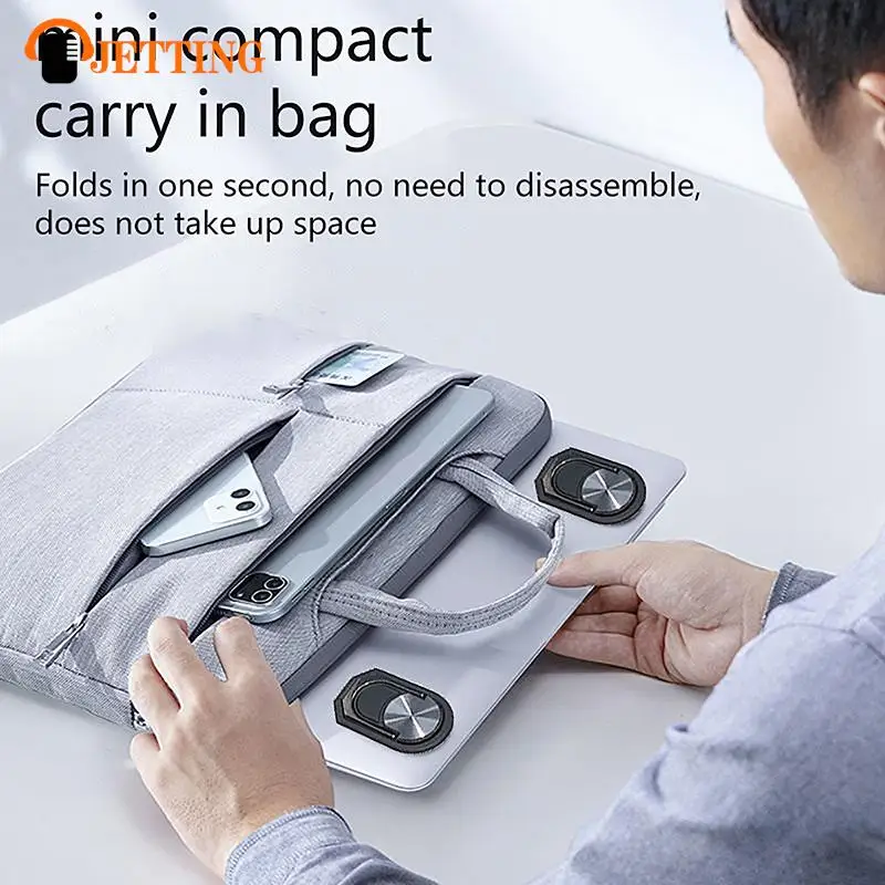 For Tablet Keyboard 2PCS Invisible Mini Portable Cooling Stand Feet Zinc alloy Foldable Laptop Non-slip Base Bracket Support