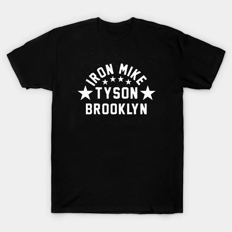 Iron Mike Brooklyn New York Boxing Legend Mike Tyson T-Shirt 100% Cotton O-Neck Summer Short Sleeve Casual Mens T-shirt