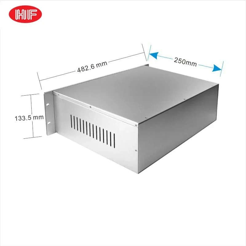 2025 3u Amplificatore in lamiera Montaggio su rack Custodia per armadio Amplificatori SCATOLA Custodia per rack in alluminio Custodia per apparecchiature di distribuzione