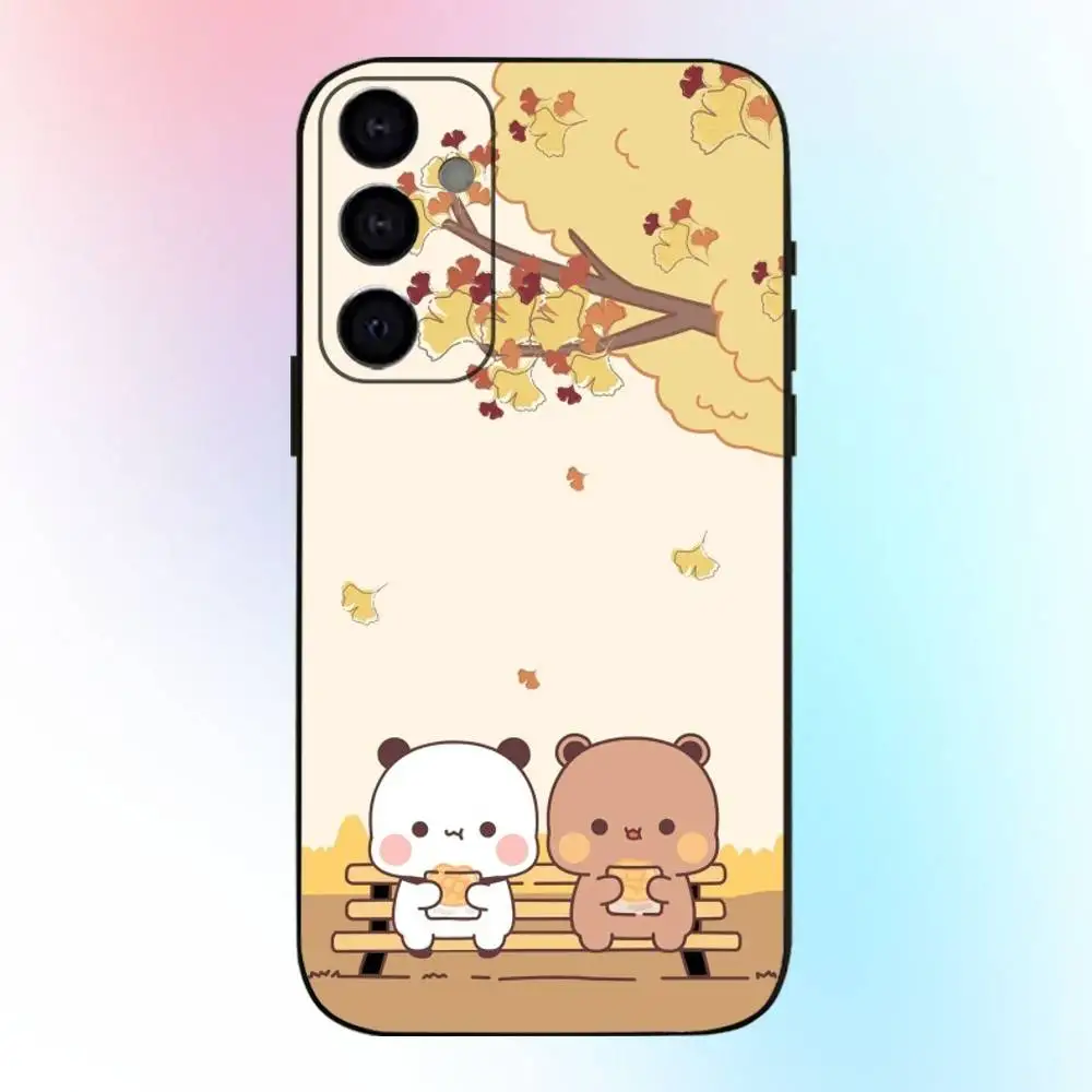 حافظة هاتف لطيفة B-BuBu D-DuDu لهاتف سامسونج جالاكسي A73، A72، A71، A70، A53، A52، A51، غطاء أسود ناعم آخر #2