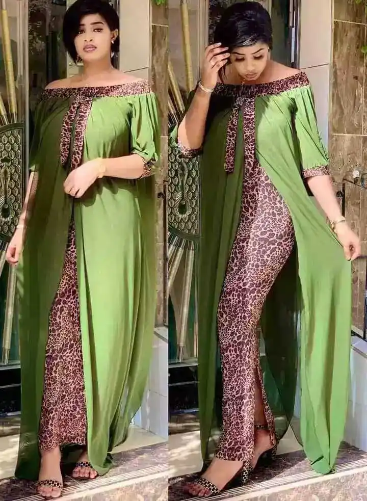 Plus Size Clothing Autumn Sexy Leopard Printed Dashiki African Dresses for Women Party Half Sleeve Slash Neck Femme Robe L-2XL