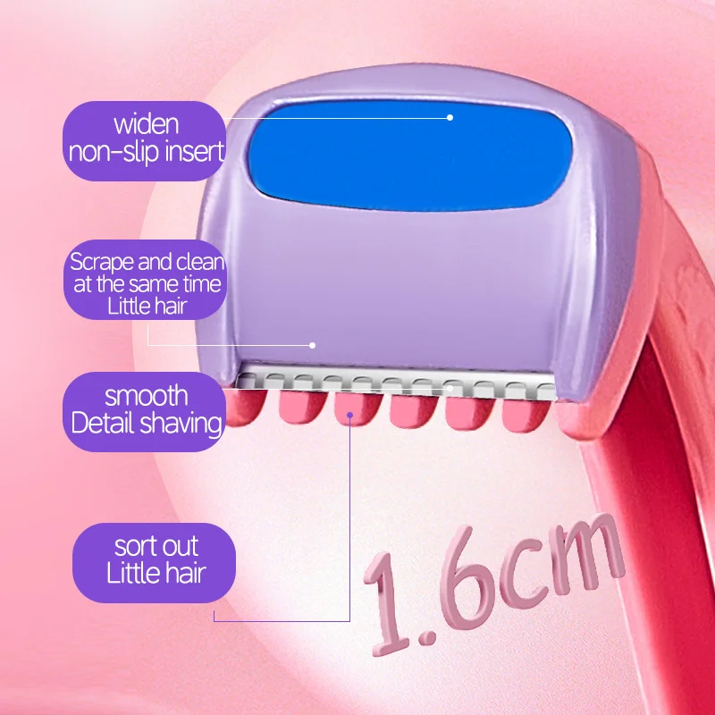 Smooth Safe Hair Remover Shaver with Lubricating Strip for Fine Body Hair Shaving Razor for Soft Silky Skin