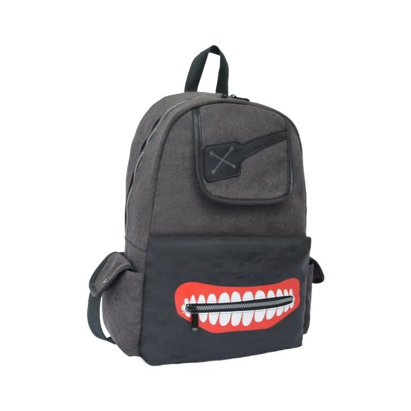 Breathable mesh, 32×42×13cm Black, Tokyo Ghoul, Student Kids Teens School Bags, Large Capacity Anime Backpacks Girls Boys