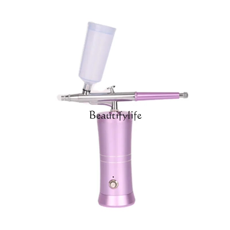 High-Pressure Spray Gun Medicine Import Essence Oxygen Injection Skin Spray Hydrating and Charging Portable Beauty Instrument