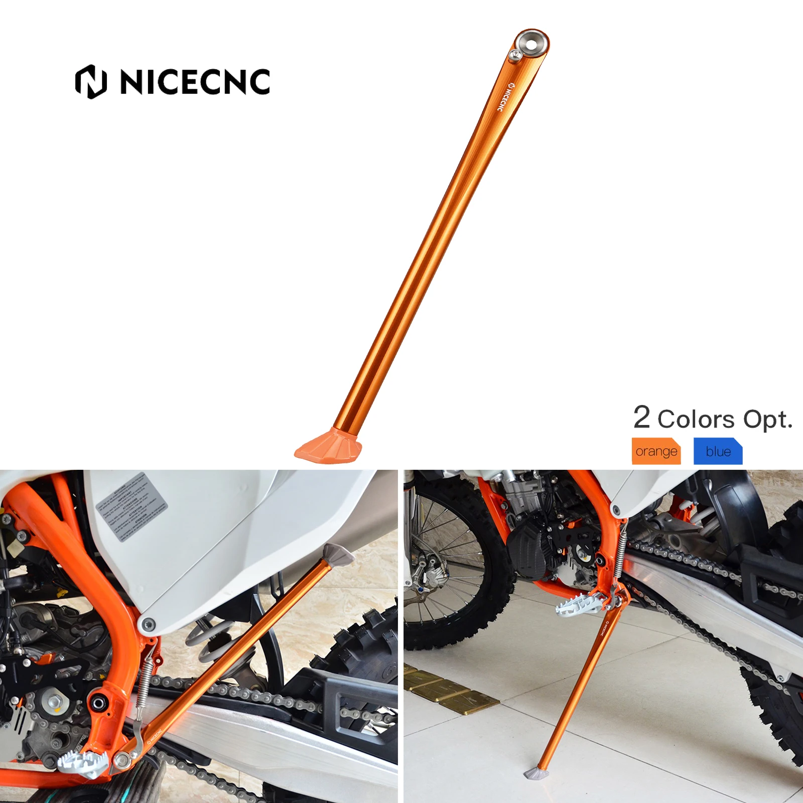 

For KTM EXC 300 EXC EXCF XC XCF XCFW XCW TPI Six Days 125 200 250 300 350 400 450 500 2008-2022 Short Kickstand Kick Side Stand