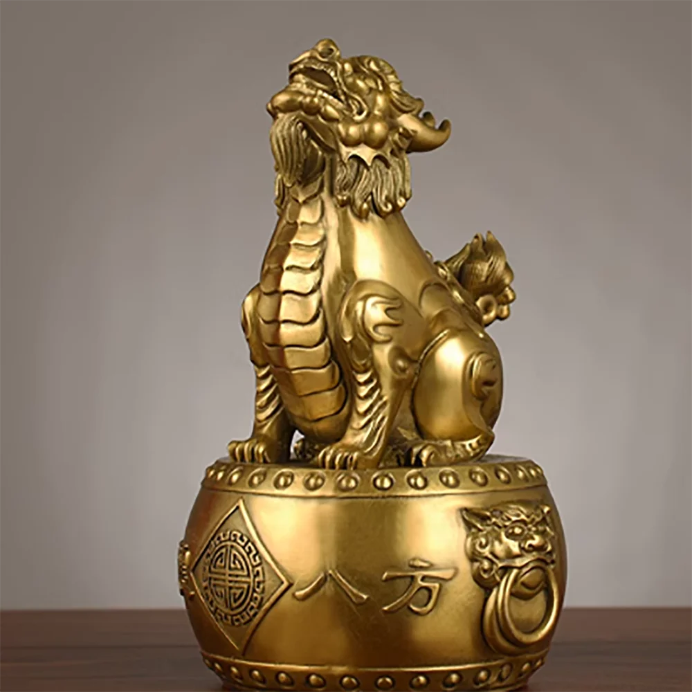 Brass Watching Sky Roar Chaotian Roar Beginner's Entrance Decorative Item with Good Meaning