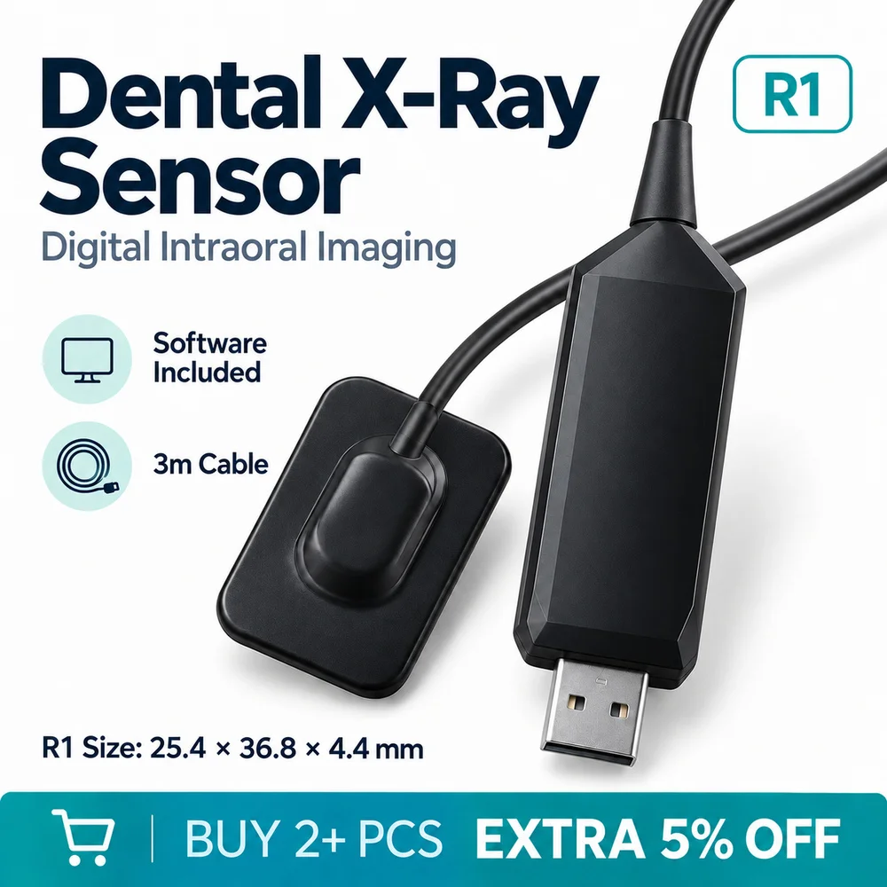 Dental Sensor R1 DynImage X-ray Sensor fast transmission Digital Intraoral System Intra-Oral Include Software 3m Cable R1