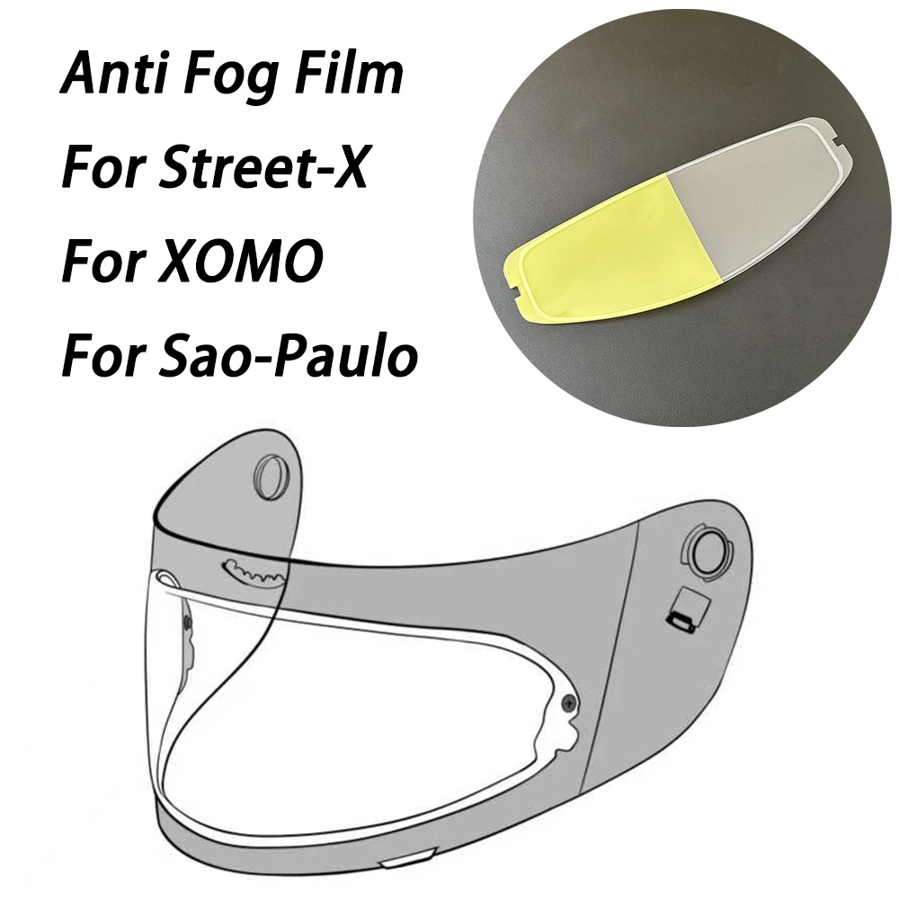 Visor Film Anti Fog Motorcycle Helmet Fit For BMW Street-X Sao-Paulo XOMO Helmet Antifog Lens Film