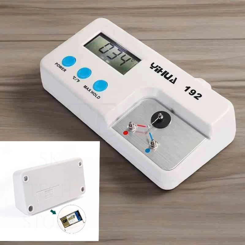 

‌YIHUA 192 Two-in-one Welding Table Temperature Tester Measuring Range 0℃-600℃ Air Gun Welding Thermometer Measuring Tool